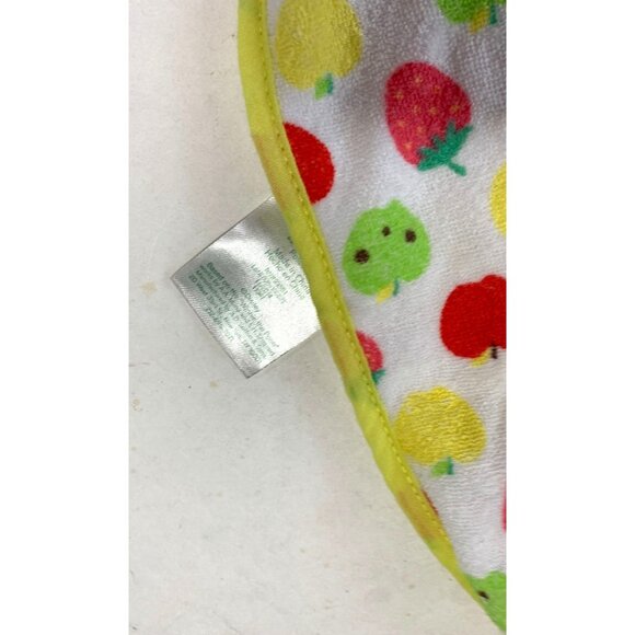 Disney Baby Drool Feeding Bibs One Size Strawberries Apple Fruit Terry Cloth - Picture 2 of 4